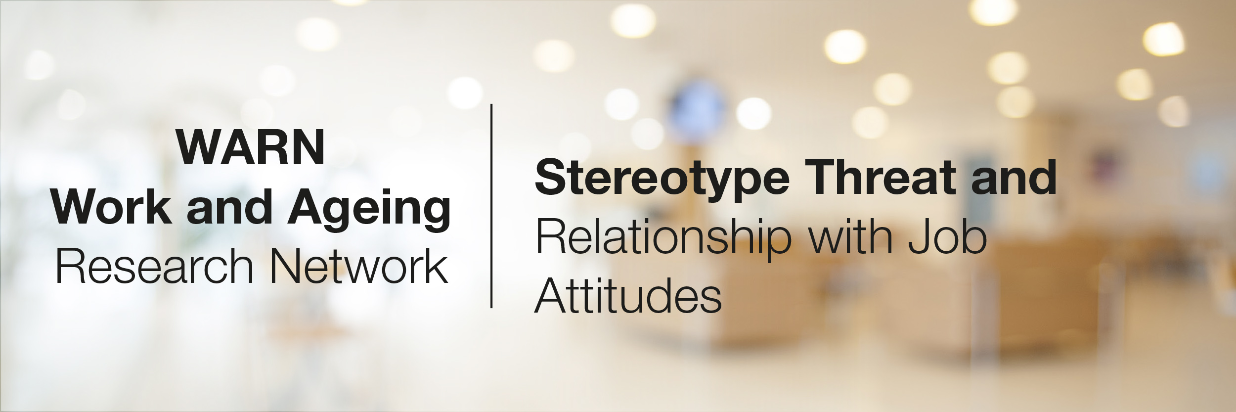 Stereotype threat and relationship with jub attitudes
